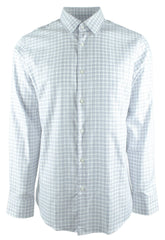 Hugo Boss Men's Enzo Regular Fit Plaid Long Sleeve Button Down Shirt 15.5 (32-33) Navy Blue